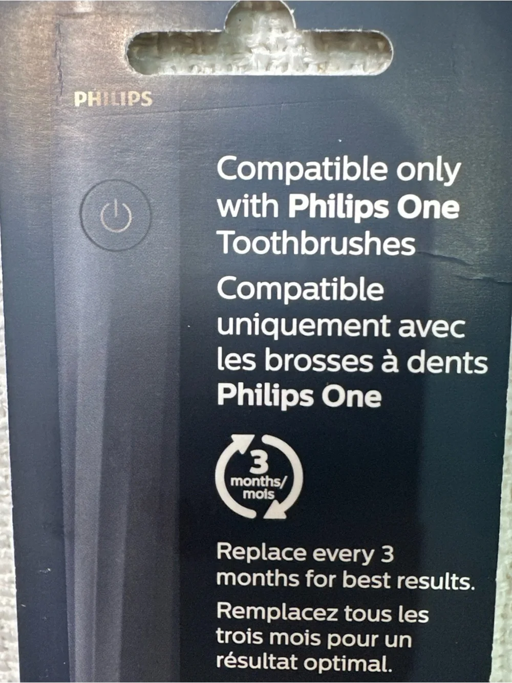 Philips One Replacement Brush Heads — Black Handles with Green Bristles (2-Pack)